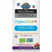 garden of life microbiome organic kids 5 billion 30 chewables